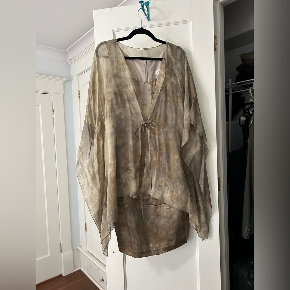 Michel Desjardins sheath dress and cover up